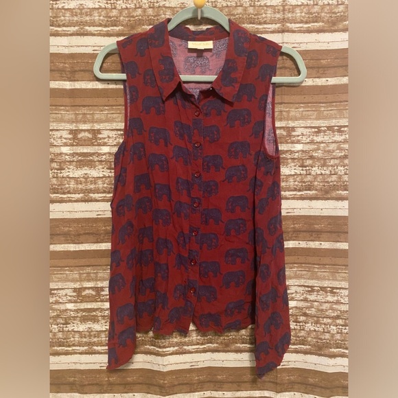 ModCloth Asymmetric Hem Button Up Shirt - Picture 3 of 5